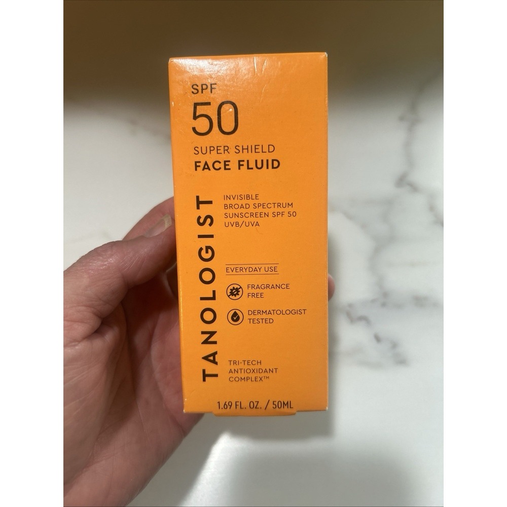 Tanologist Super Shield Face Fluid SPF 50 Sunscreen 50 mL/1.69 oz Exp 05/2027